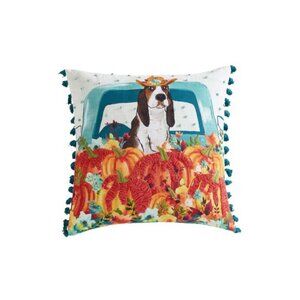 Pioneer Woman Harvest Charlie Truck Decorative Throw Pillow 18" x 18" Fall